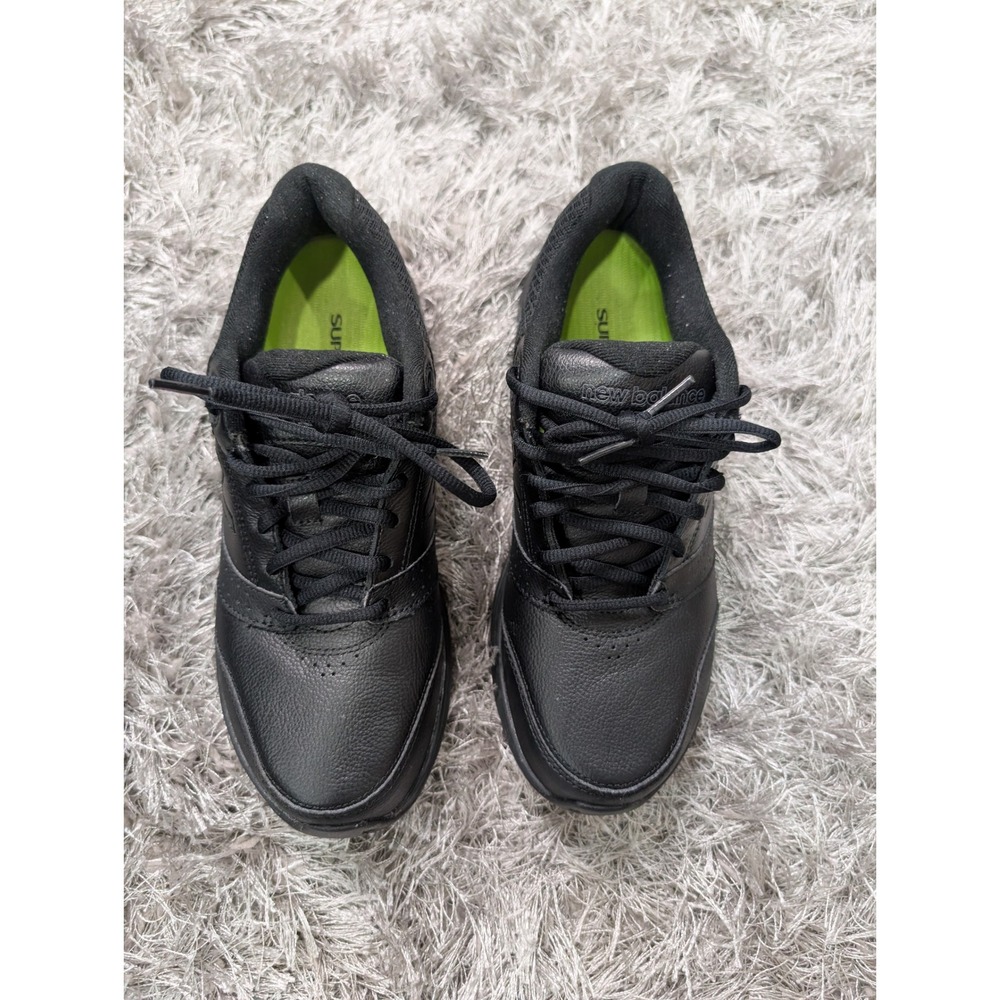 New Balance 928v2 Black Leather Walking Shoes WW928BK2 Womens 8.5 2A Narrow